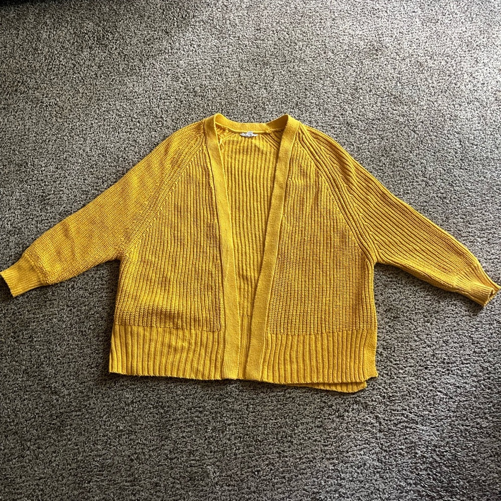 Patagonia Yellow Open-Front Women's cardiganSweater